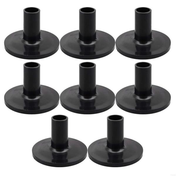 77HC 8pcs 심벌즈 슬리브 타악기 드럼 세트 부품 용 플랜지베이스가있는 플라스틱 스탠드