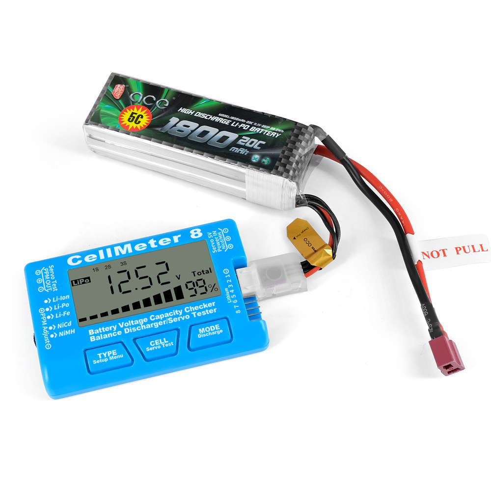 RC CellMeter 8 2-8S LiPo 리튬 이온 배터리 테스터 용량 전압 측정기 NiMH 미터 디지털 검사기