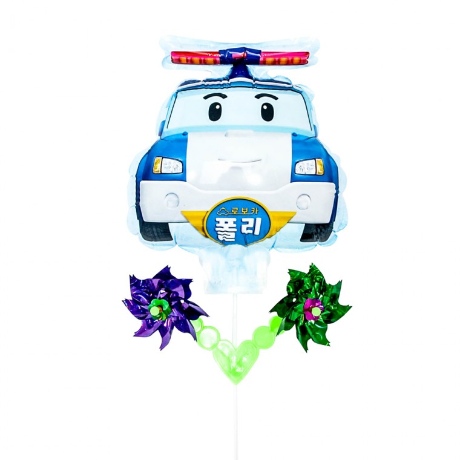캐릭터바람개비풍선 폴리모형