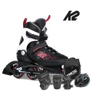 케이투스케이트 케이투스케이트 K2 키네틱80와인 성인인라인 가방 보호대 헬멧 풀