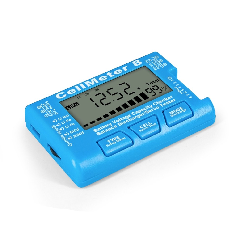 M6CF LCD-CellMeter 8 배터리 전압 용량 검사기 밸런스 방전기 서보 테스터