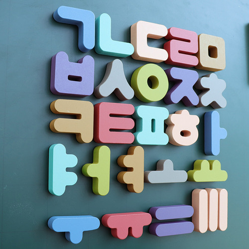 러닝리소스 가베가족 톡톡 한글퍼즐 자석판 KS4108S