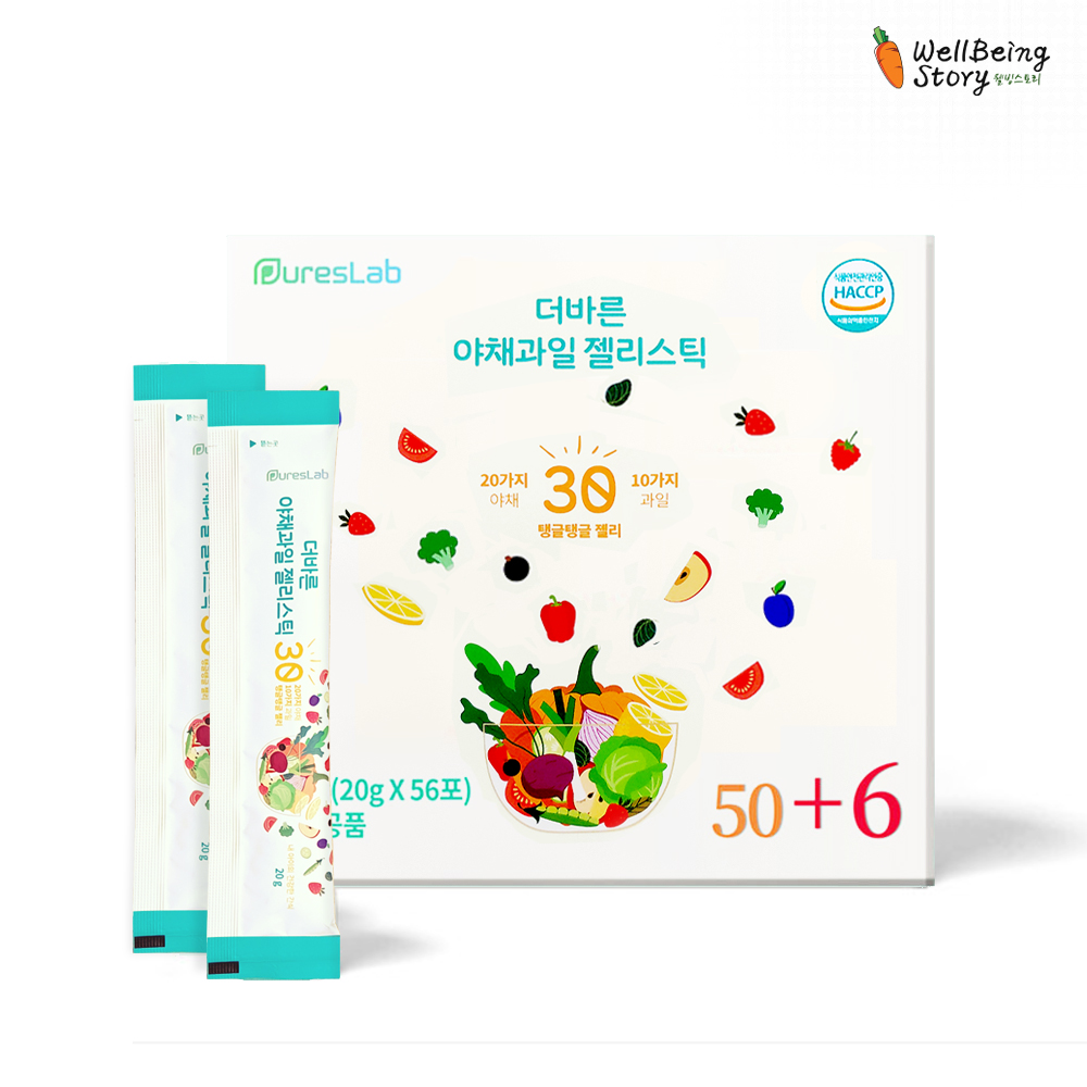네이처텍 더바른 야채과일 젤리스틱 20g x 56포 비타민젤리