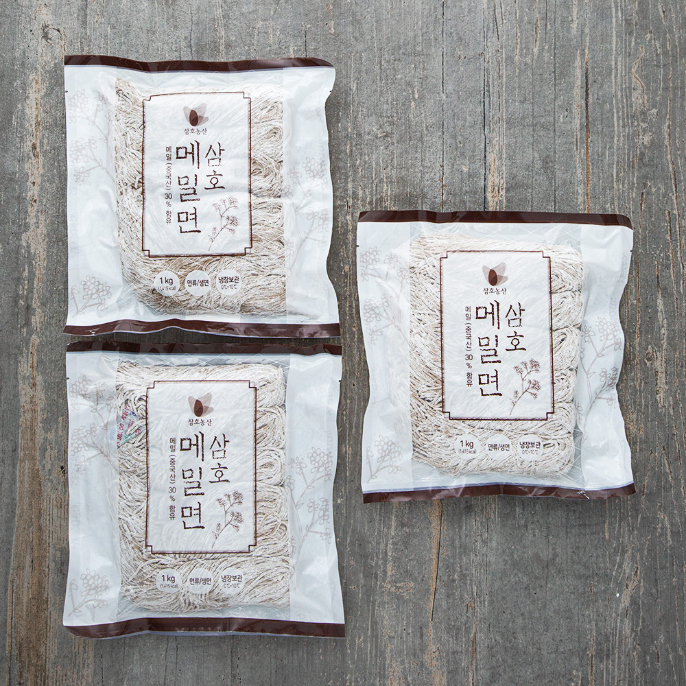 삼호농산 생 메밀면 1kg 3개