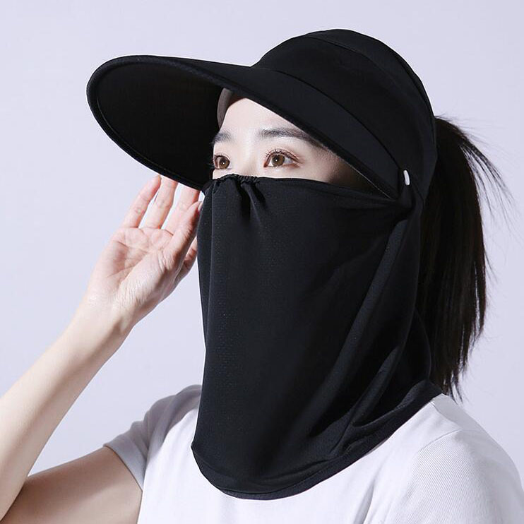 여름철 360도 햇빛 마스크 탈부착 썬캡