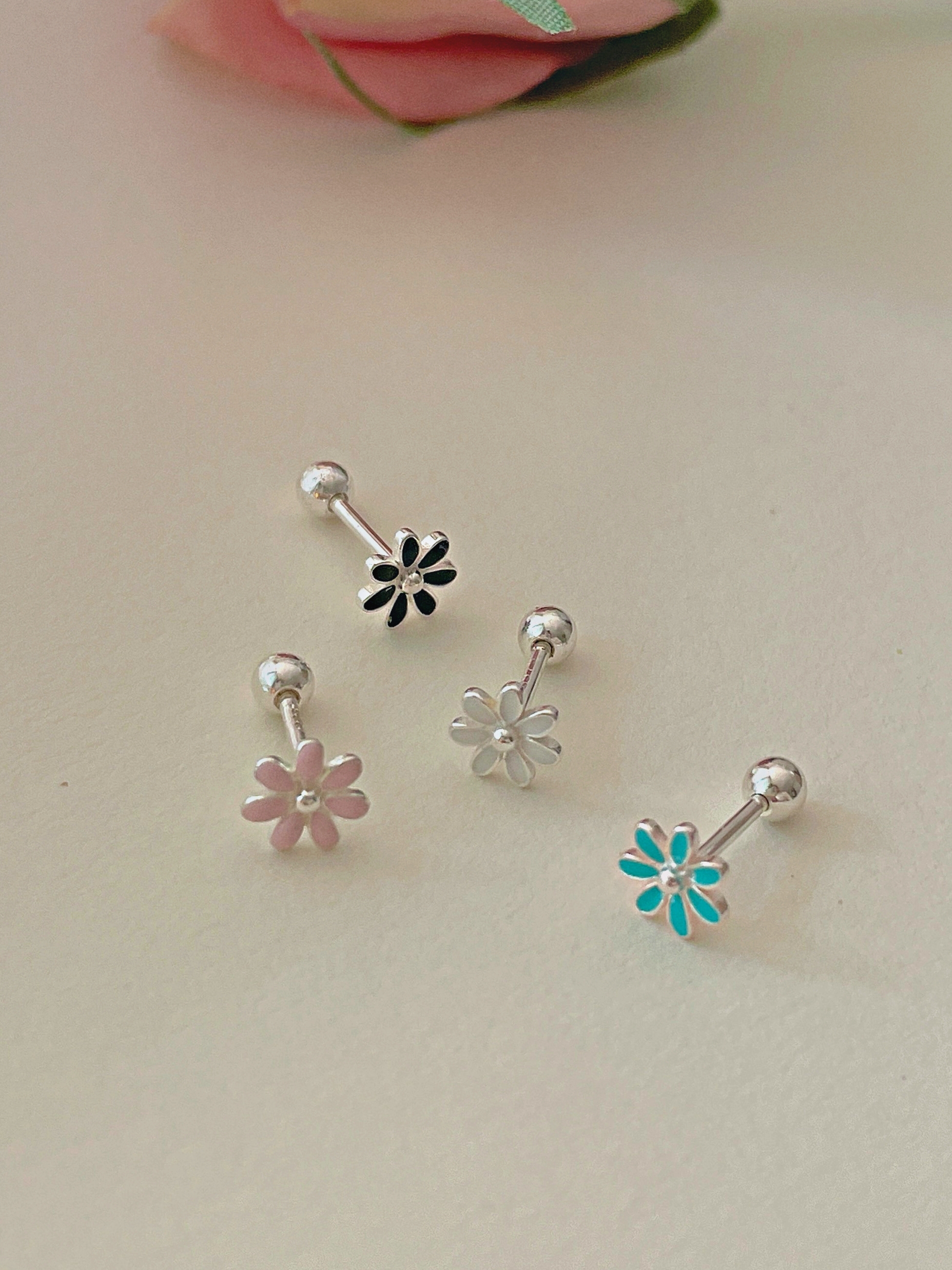92 5 Flower piercing 4 color