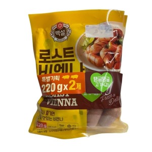 백설로스트비엔나 220Gx2입씨제이제일제당 주 1개 220g