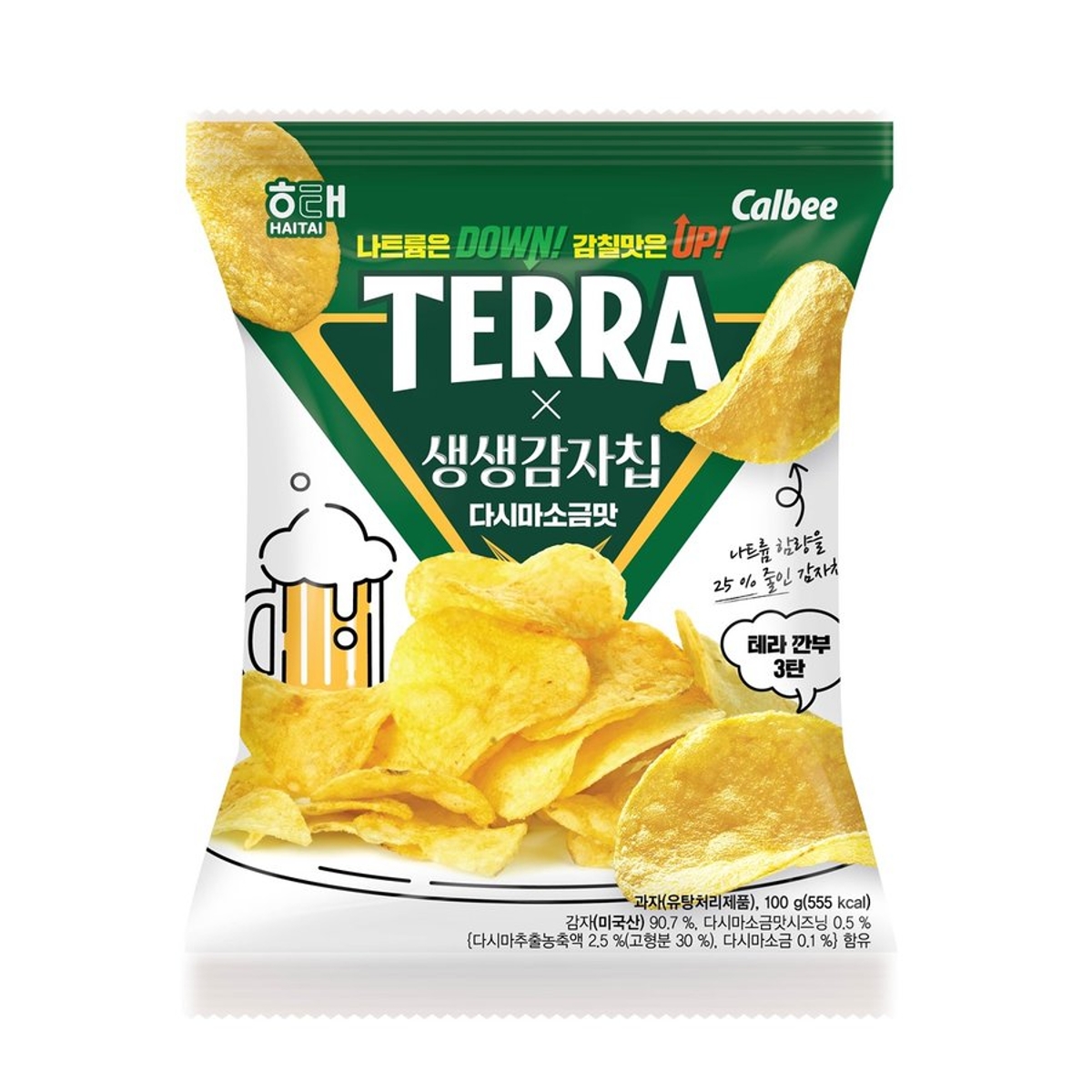 해태제과 테라 생생감자칩 100g
