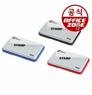 오피스존 오피스존 오피스존 피스코리아 스탬프패드 흑청적 도장 명판 직인 잉크