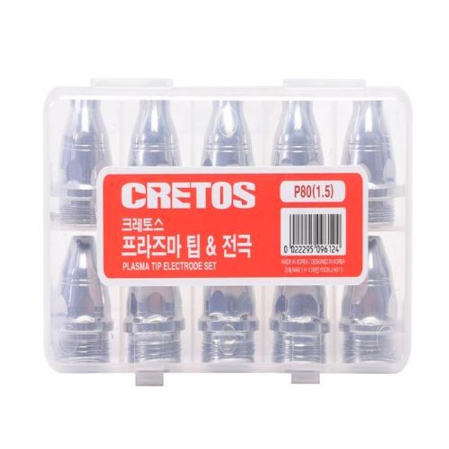 CRETOS 프라즈마 팁 전극세트 P-80고급 1 10EA