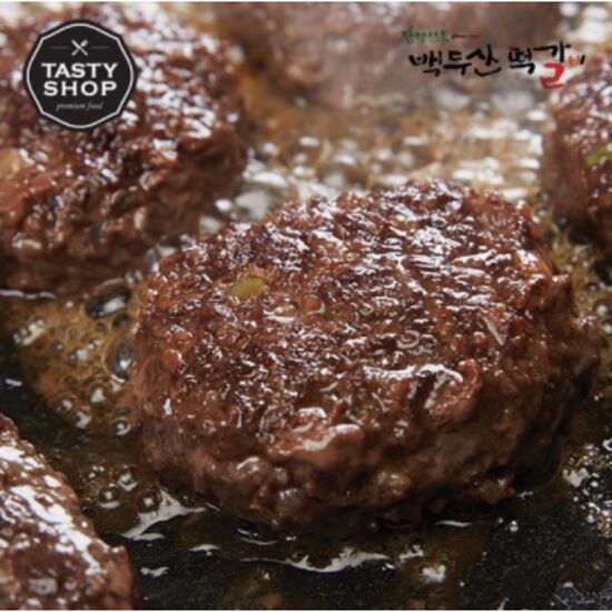 담양백두산떡갈비 수제한우떡갈비 1200g 100g 총12개 5 6인분