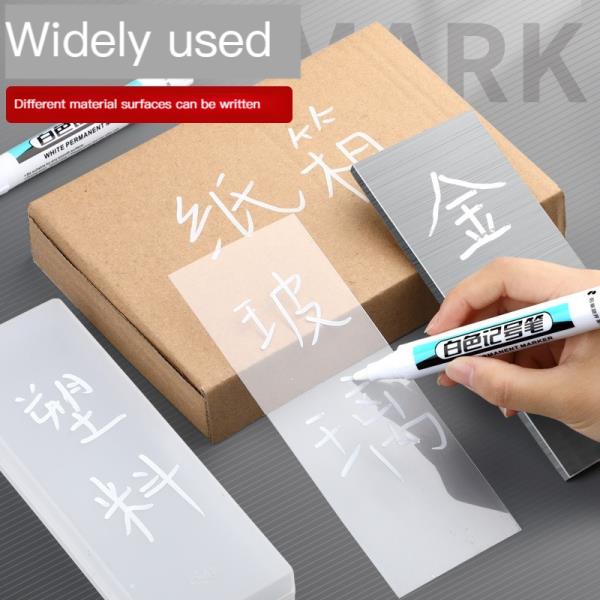 열펜 14Pcs 나무 바위 플라스틱 가죽 유리 돌 금속 캔버스 세라믹 구멍 마커 흰색 영구 페인트 펜 세트 0 7