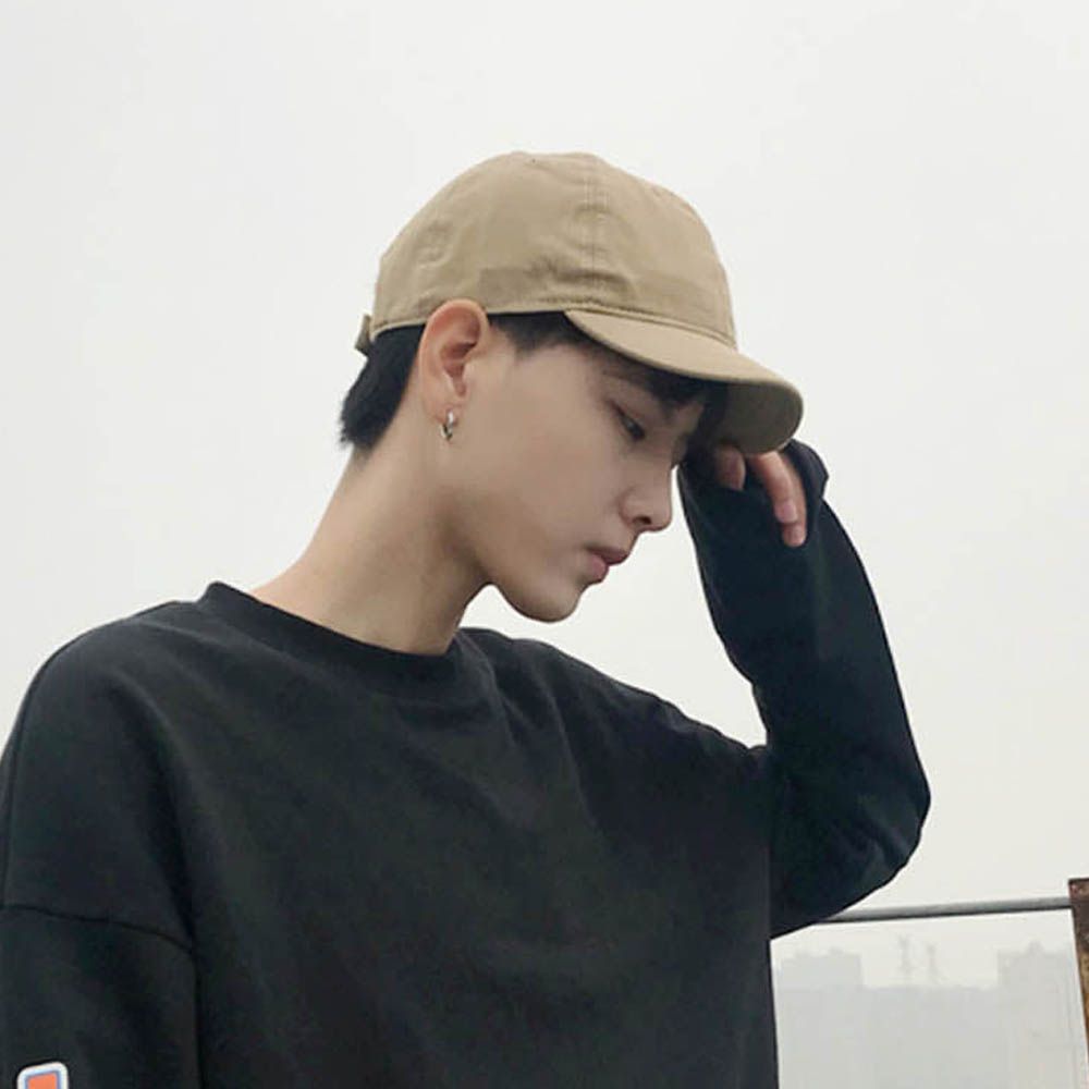 베이직 남녀공용 숏캡 모자 힙합 스타일 데일리