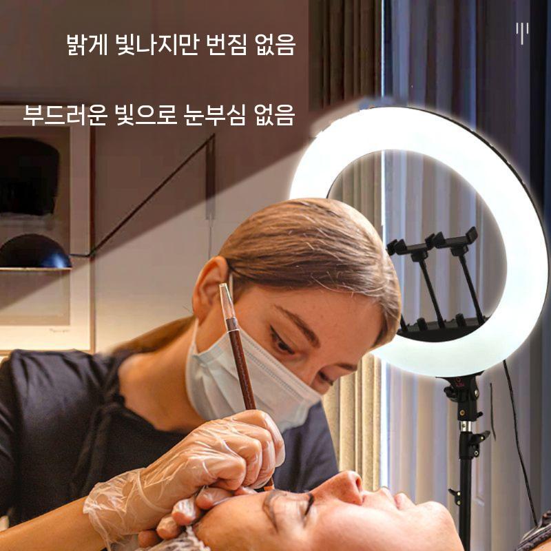 라이트 반영구조명 스텐드 속눈썹 왁싱샵 LED 미용 조명 램프 8 집게형 8 10W 삼색광 USB 플러 디밍스위치