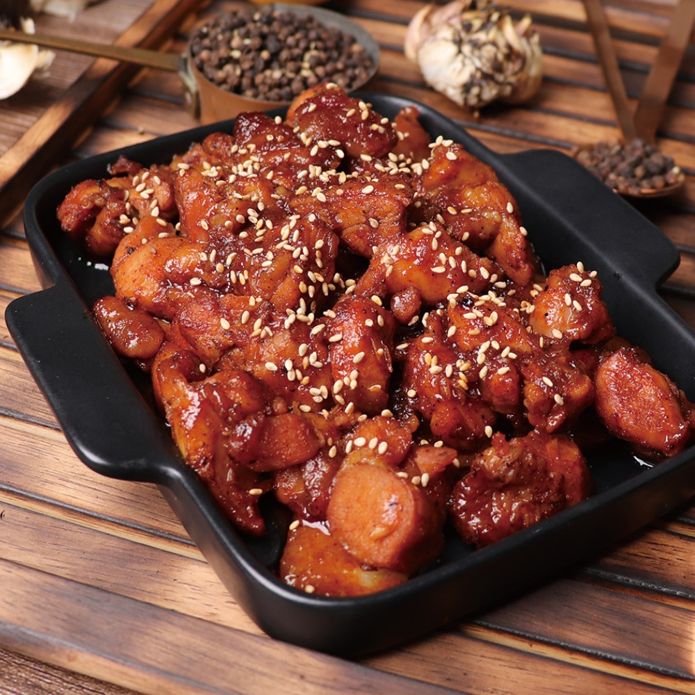 숯불 양념치킨 순살 닭다리살 350g 순한맛 매운맛