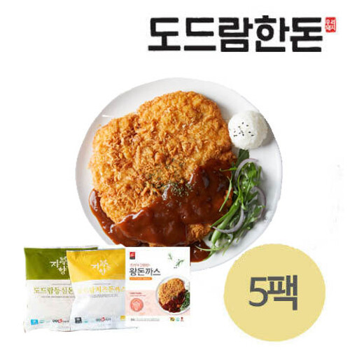 도드람푸드 도드람 도드람한돈 도드람 등심 치즈 왕돈까스 3종 총 7팩