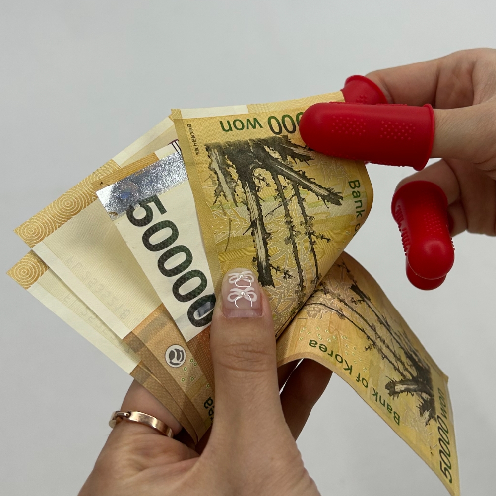 돈세는골무 작업용 다섯 손가락 골무 장갑 5p