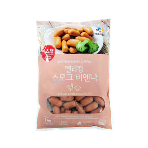 사조대림 CJ 이츠웰 델리킹 스모크 비엔나 소시지 1KG 1개
