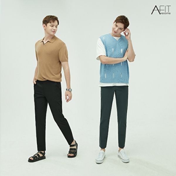 레이지카키 탱글 밴딩 팬츠 남성 2종 TTSM