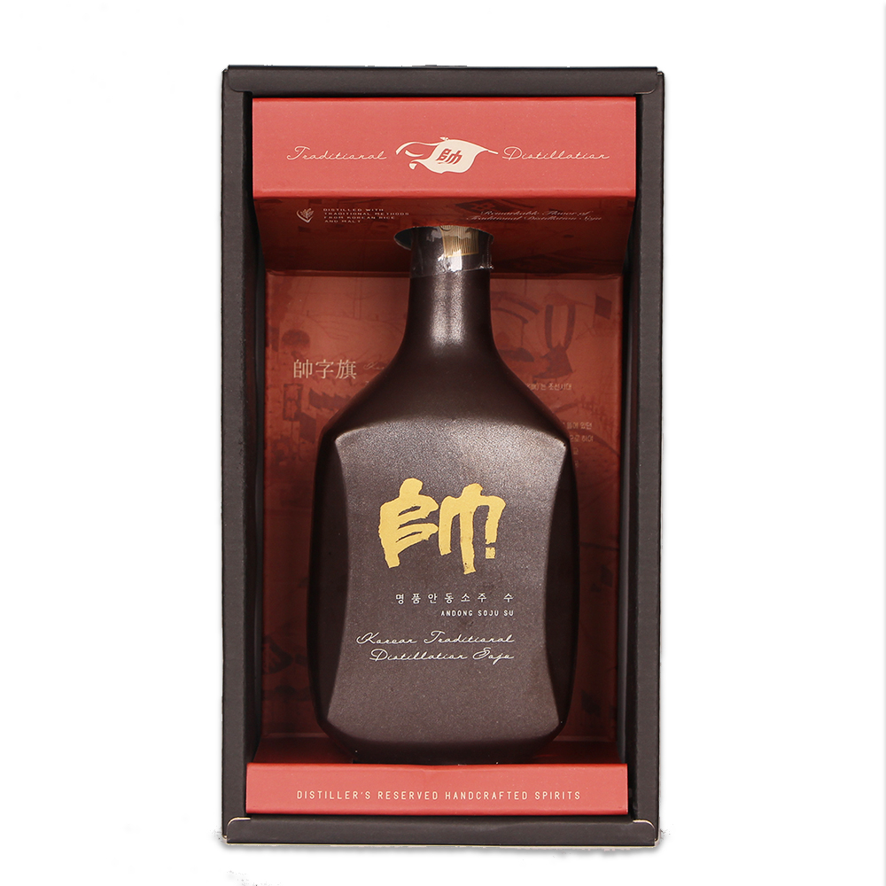 명품안동소주 프리미엄 수 블랙 45도 400ml