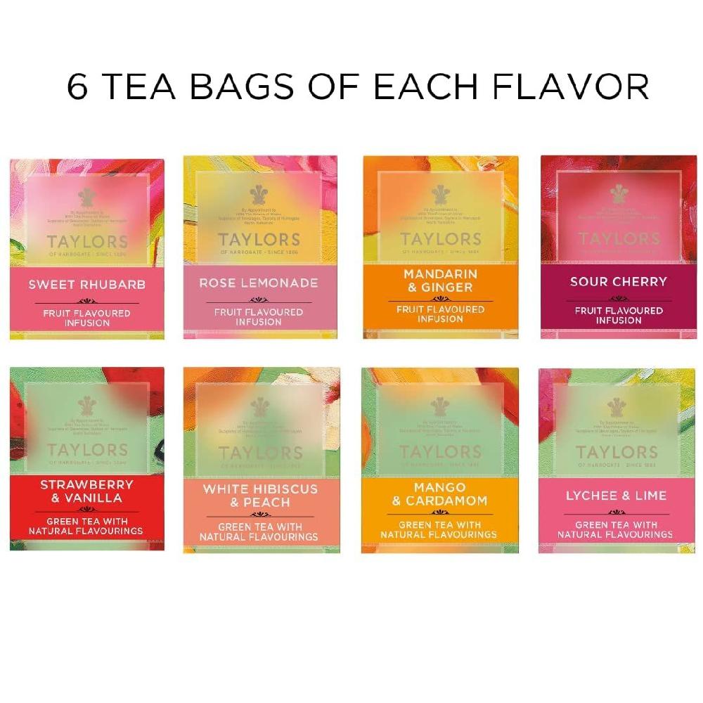 Taylors of Harrogate Green Tea Herbal Infusions 버라이어티 박스 48 카운트