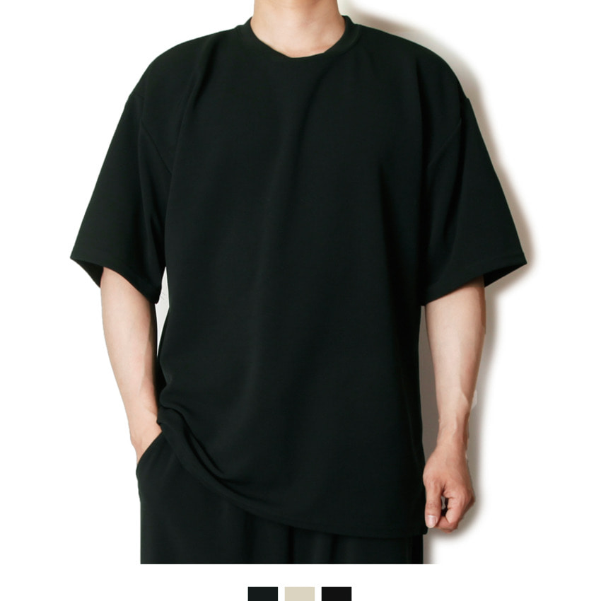 KING 남자오버핏반팔 차콜