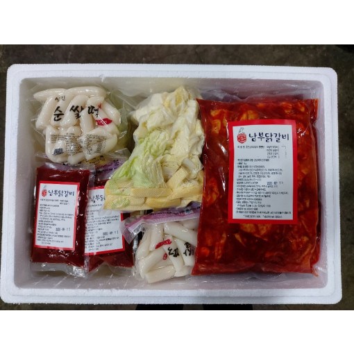 춘천남부닭갈비 1kg 국내산 닭다리살 야채 400g 양배추 고구마 3000원 1개
