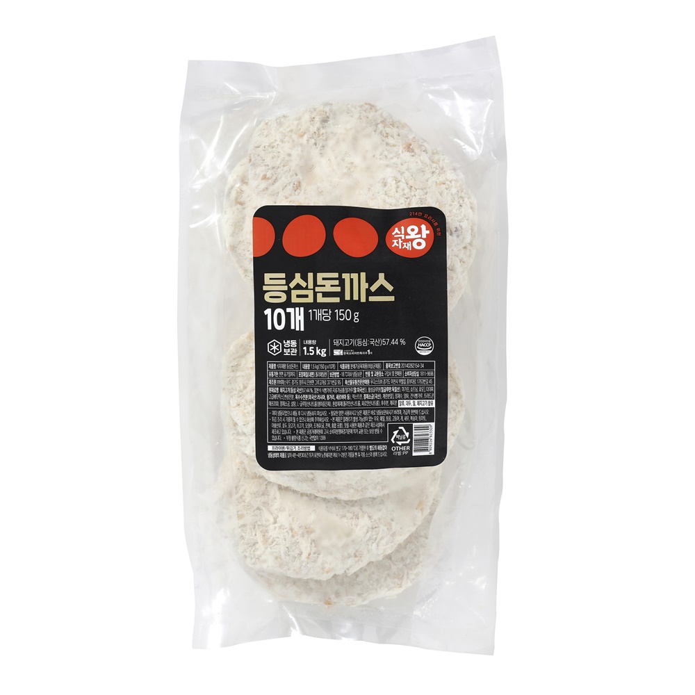 식자재왕 식자재왕 수제 돈까스 명가의아침 1 5kg 150g x 10