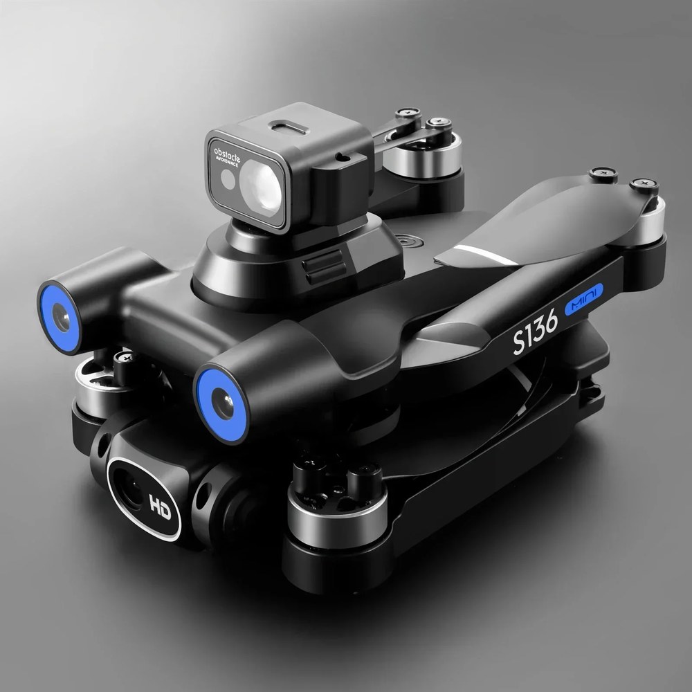 S136 Max GPS RC 드론 4K HD 듀얼 카메라 전문 사진 장애물 회피 브러시리스 헬리콥터 접이식 쿼드콥
