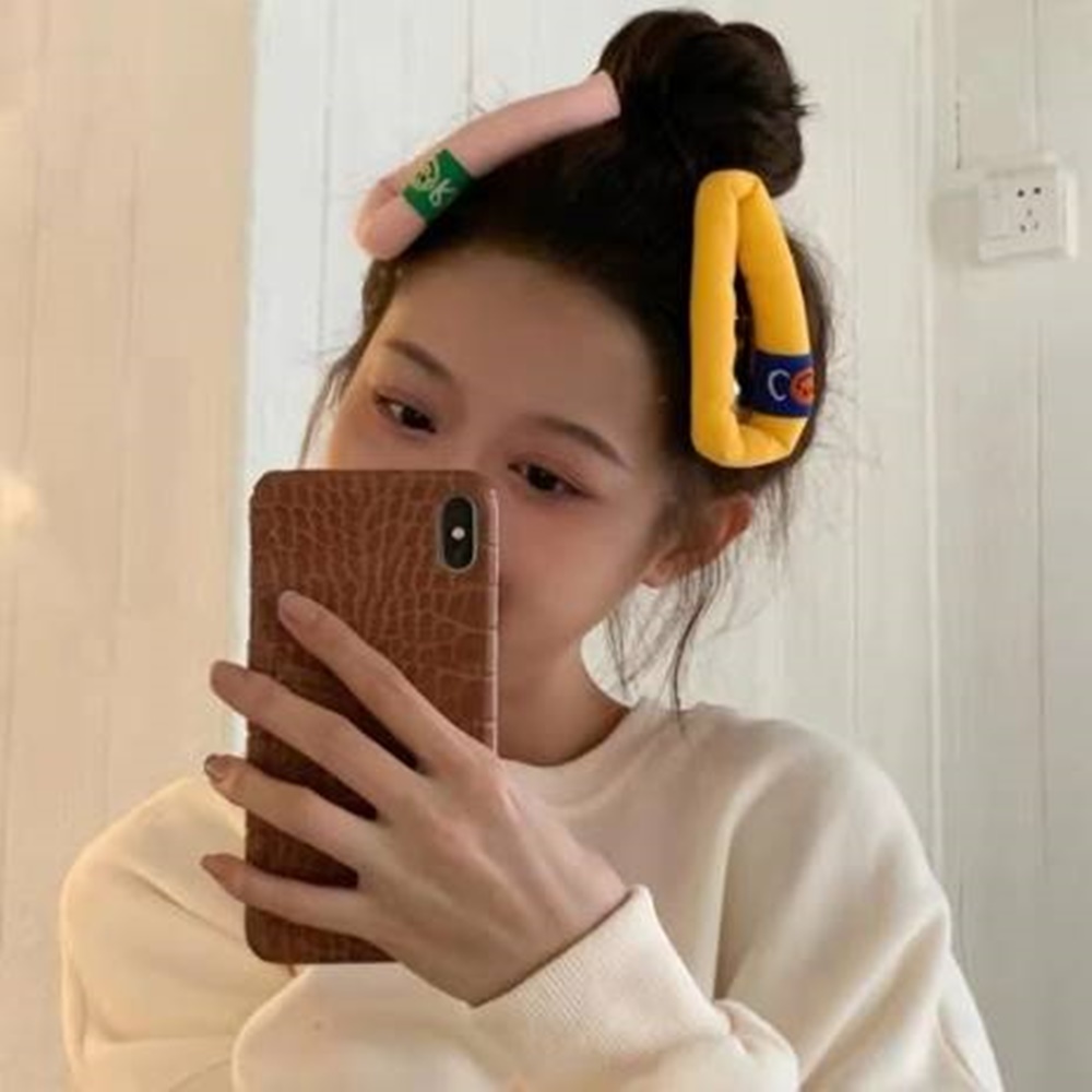 고급 얇은 보석 머리띠 큐빅 헤어밴드 스마일삔