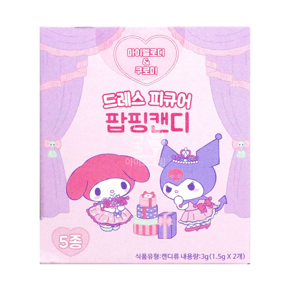 산리오 드레스 피규어 마이멜로디 3개 랜덤