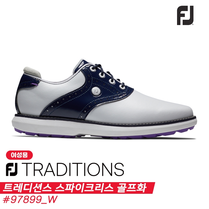 풋조이 풋조이 2024 FJ 트레디션스 FJ TRADITIONS 스파이크리스 골프화 97899 W 여성용