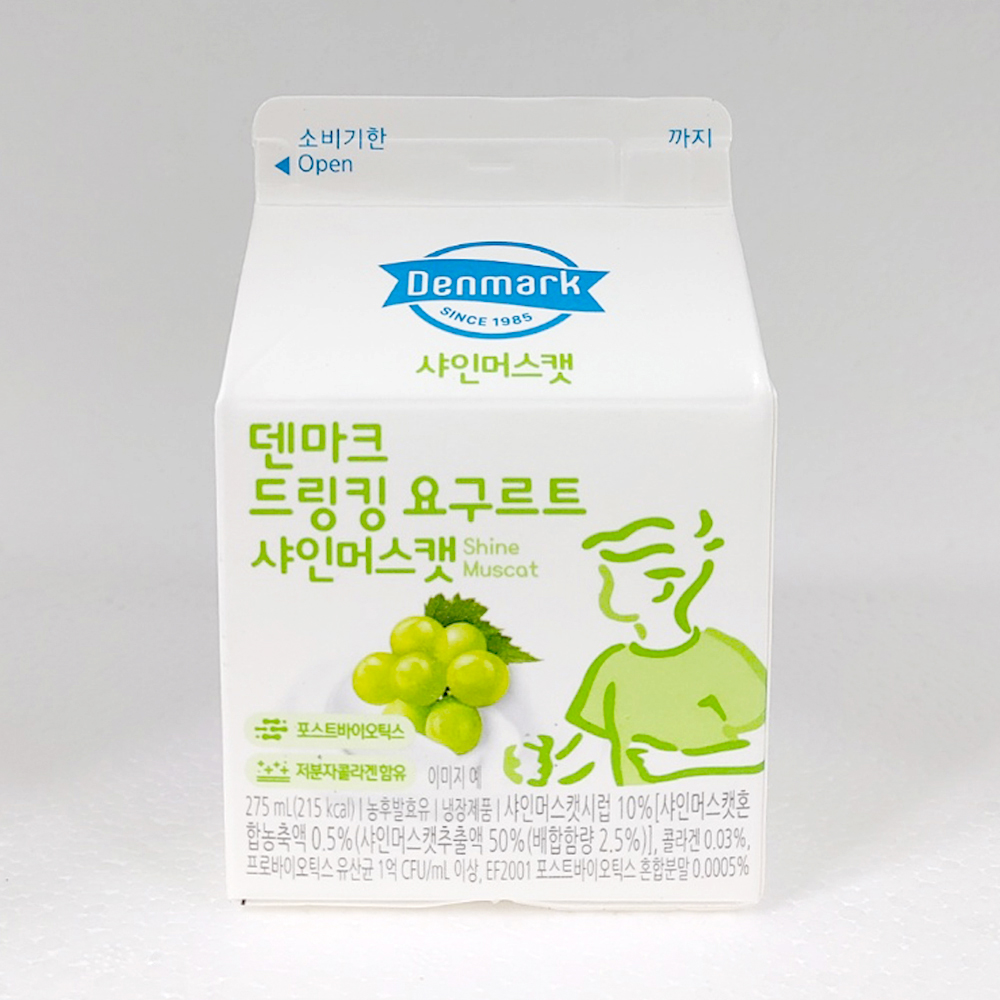동원에프앤비 덴마크우유 드링킹 요구르트 샤인머스캣 275ml