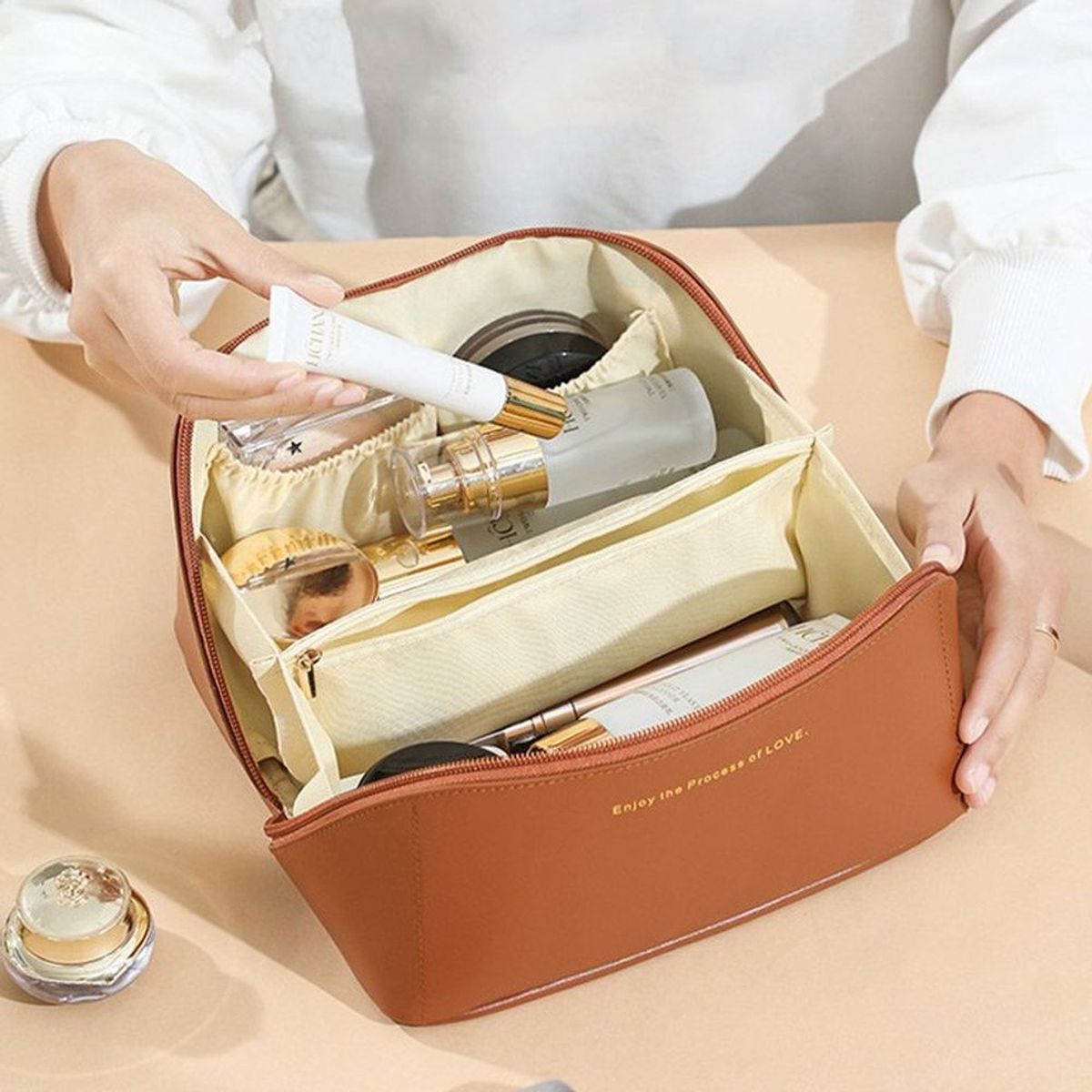 여행용 화장품 파우치 이너백 메이크업 가방