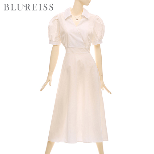 블루레이스 블루레이스 퍼프소매랩카라원피스 BI3M1OP3401