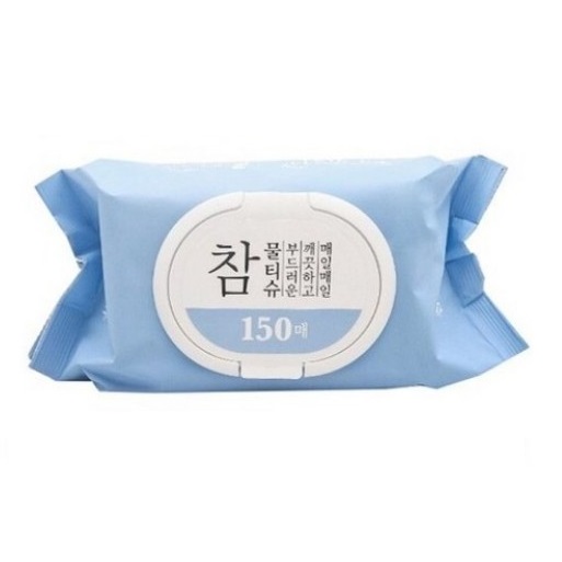 다이소 참 깨끗한 물티슈  캡형150매