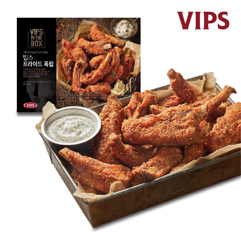 씨제이푸드빌 VIPS 빕스 프라이드 폭립 650g 1팩