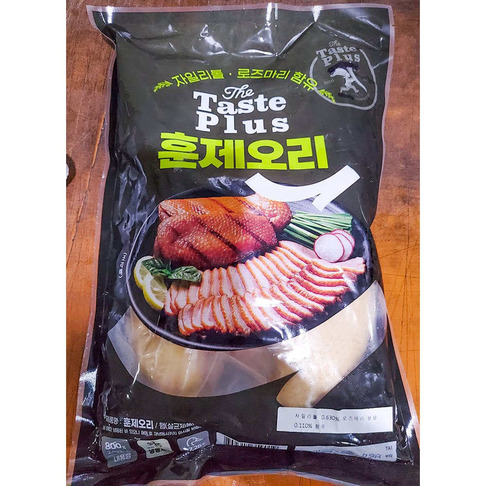 훈제오리 완포걸이 신우 800g 오리고기 오리훈제 오리로스 캠핑안주 즉석오리훈제 간편오리훈제 캠핑고기