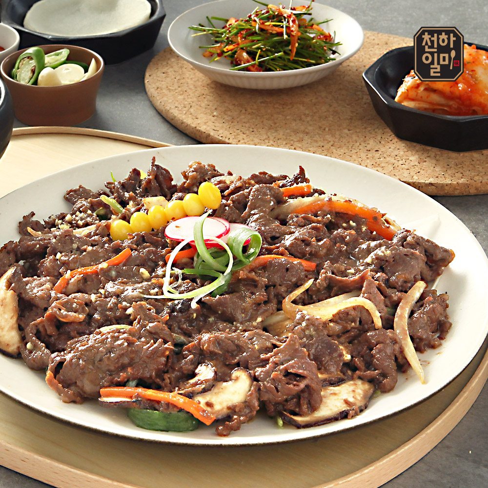천하일미 천하일미 홍석천 이원일 프리미엄 한우1 소불고기 180g 4팩