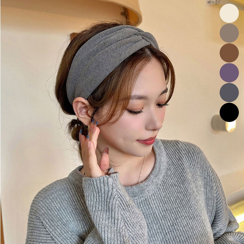 여자 꼬임 헤어밴드 패브릭 반다나 머리 흘러내림방지