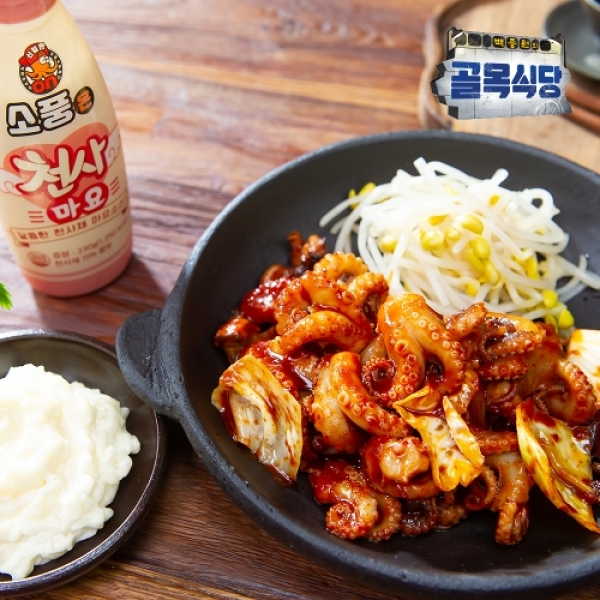 백종원의 골목식당 소풍온 쭈꾸미 4팩 천사마요 1통