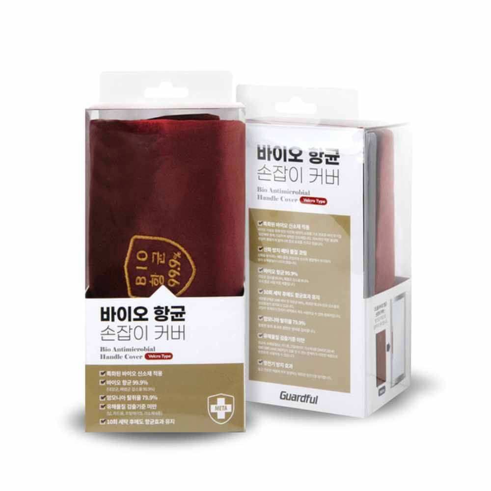 솔로젠 향균 유리 문손잡이커버 벨크로형 1매입