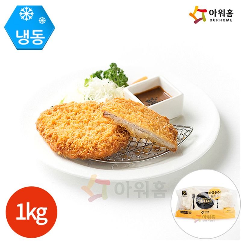 아워홈 행복한맛남 아워홈 순살등심돈까스 100gx10개