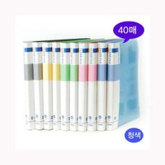 오피스디포 클리어화일 40매 A4 녹색반투명 오피스웨이