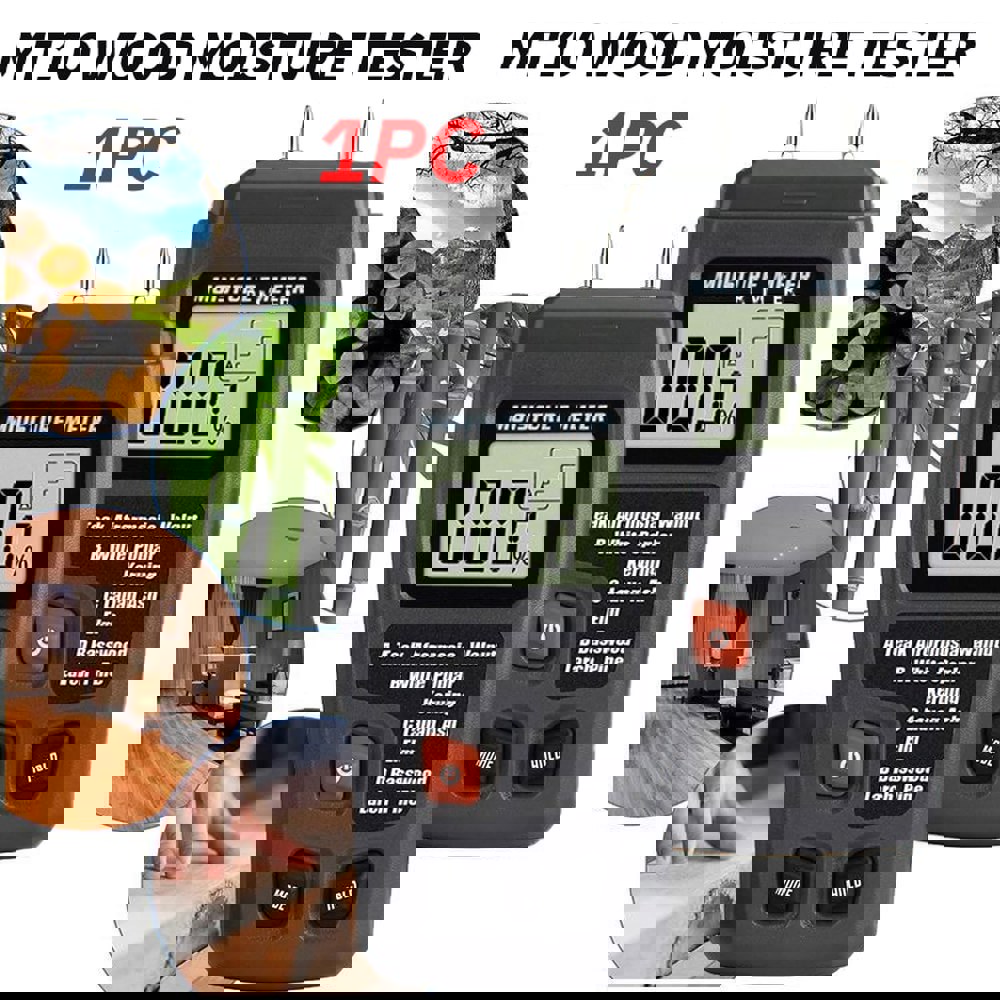 정확한 대형 LCD 디스플레이 습도계 목재 수분 테스터 디지털 벽 감지기 계량기 MT10 1PC