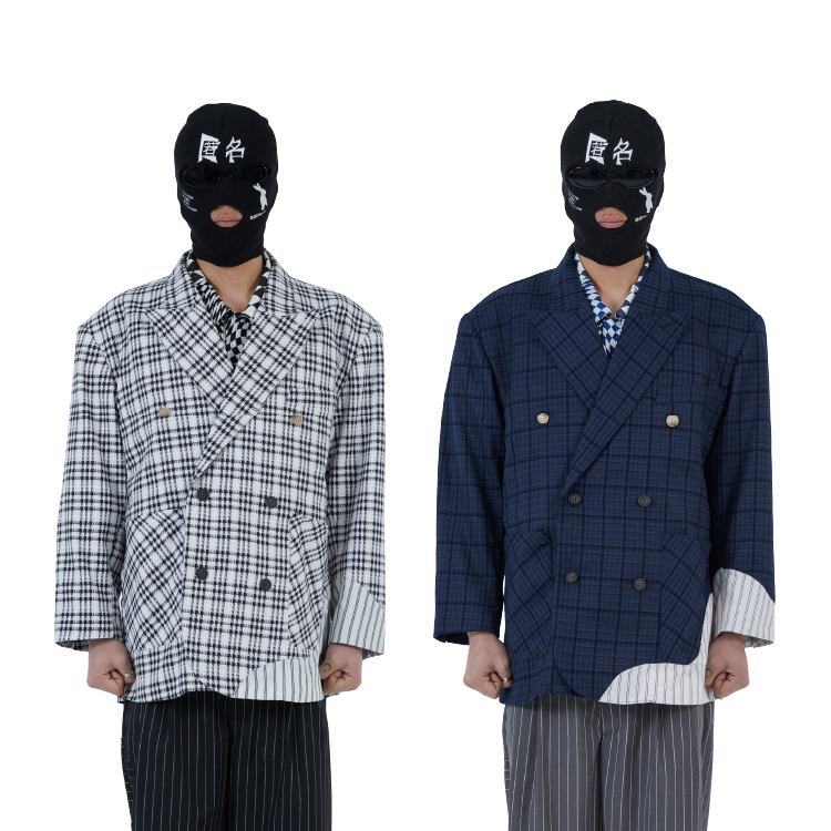 홍우성 Oversized Damaged Double Breasted Suit