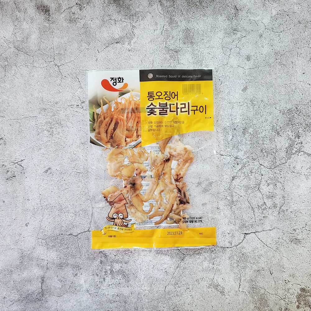 정화식품 정화식품 정화 통오징어숯불다리구이 45g x 10봉