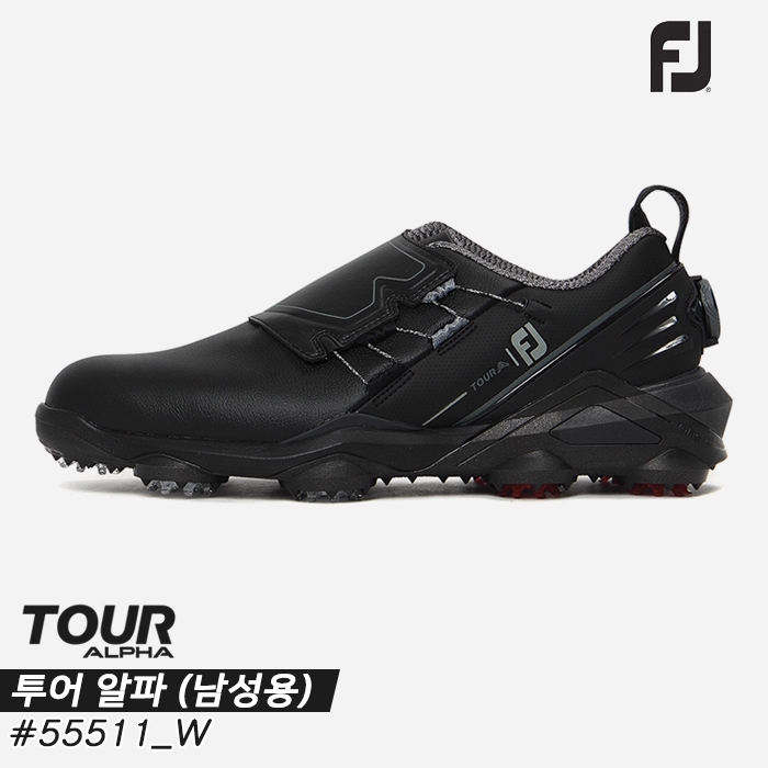 풋조이 아쿠쉬네트코리아 2022 투어 알파 TOUR ALPHA 보아 골프화 55511 W 차콜 남성용