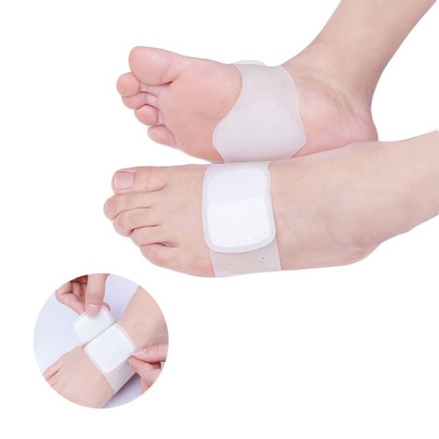 간편 발바닥 충격흡수 실리콘 아치 밴드 1쌍