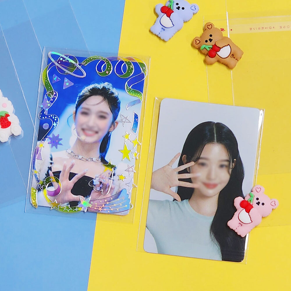 3 포카 비닐 투명 지 opp 포장 포토카드 봉투